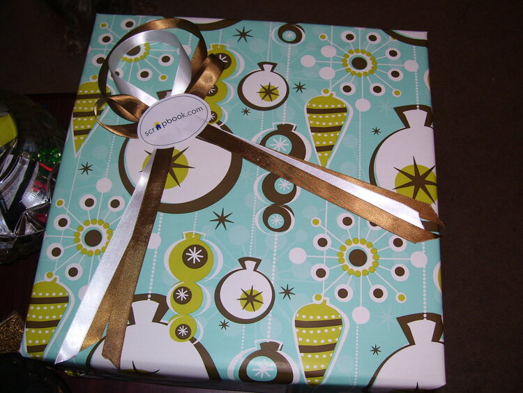 wrapped gift from my sweet sister!!
