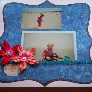 NSBD Kels layout challenge--Isabelle a day at the beach 2002