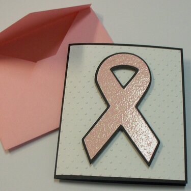 breast cancer note card