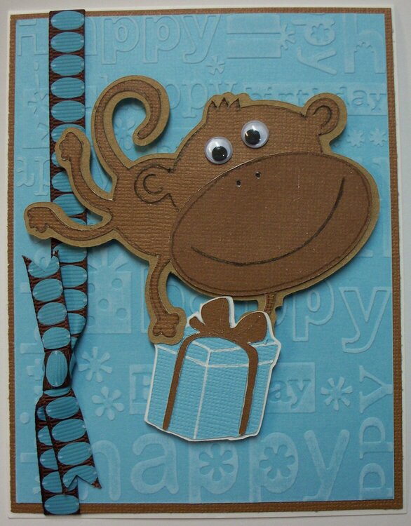 Monkey B-day Card