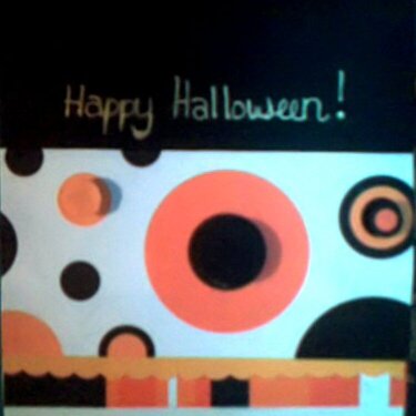 Simple Happy Halloween Card