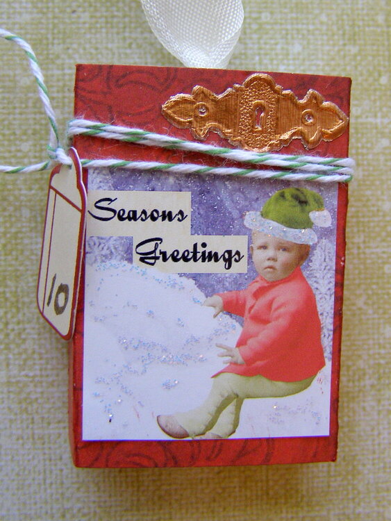 Countdown to Christmas matchbox swap - Day 10