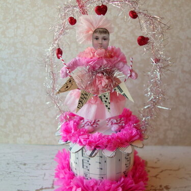 Spun Cotton Valentine Doll