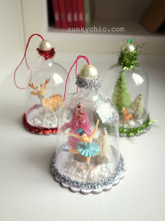 Christmas cloche ornaments