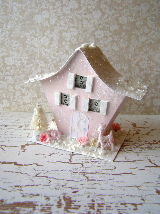 Pink Christmas House