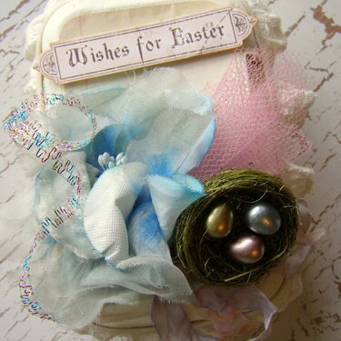 Wishes for Easter - altered egg carton