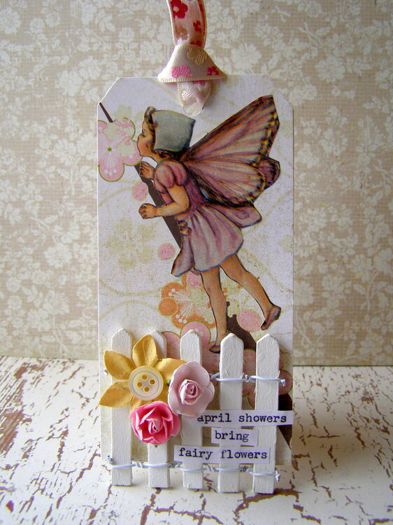 Spring Fairy tag