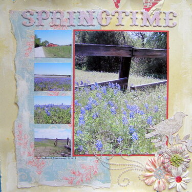 Springtime in TX (left) ~ Anthologies April Kit