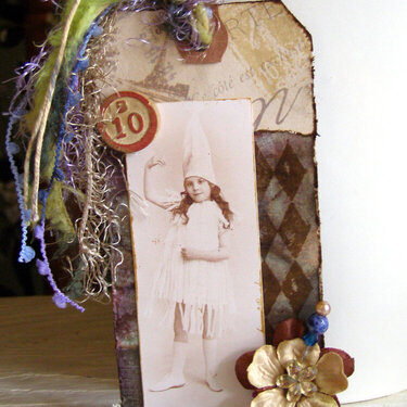 Dancing Fairy Altered Tag