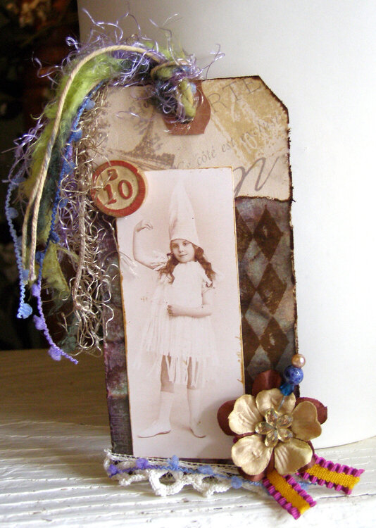Dancing Fairy Altered Tag