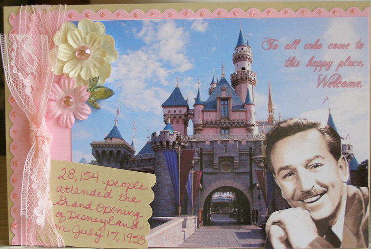 Postcard swap - 1950s Disneyland
