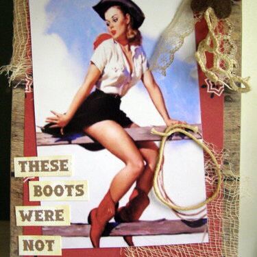 &quot;These Boots&quot; - Wild West Postcard for Martica&#039;s Swap