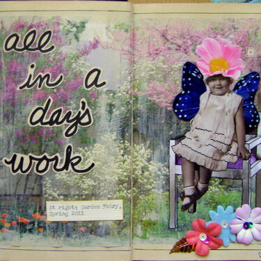 Magazine Collage art journal pages