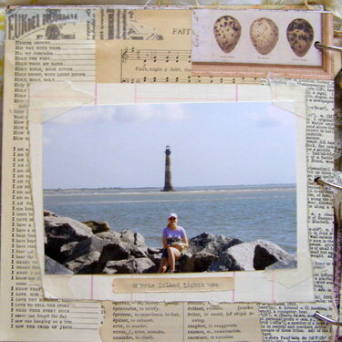 Savannah &amp; Charleston Mini Album - Morris Island Lighthouse