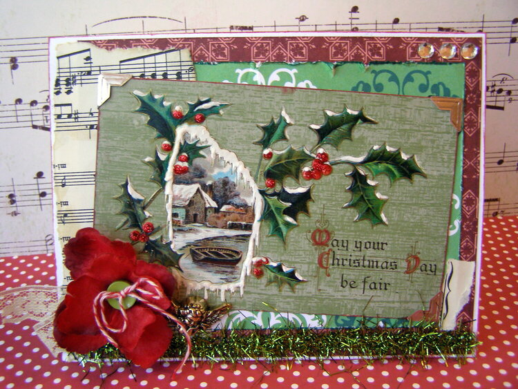 Antique Postcard Christmas card