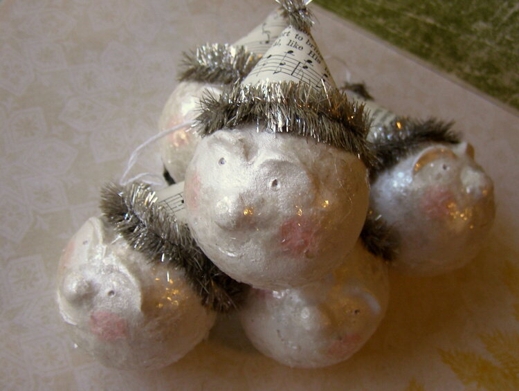 Sparkly Snowman Ornaments