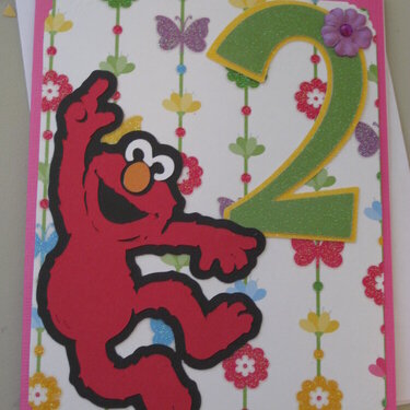 Elmo 2nd Birthday Card