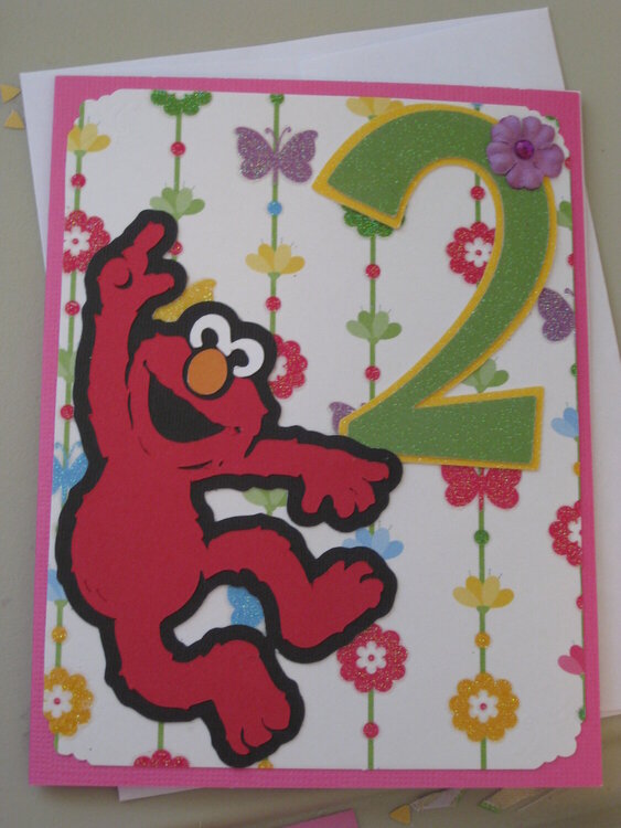 Elmo 2nd Birthday Card