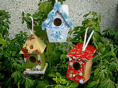Trio of Birdhouses