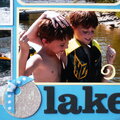 Boys at the lake