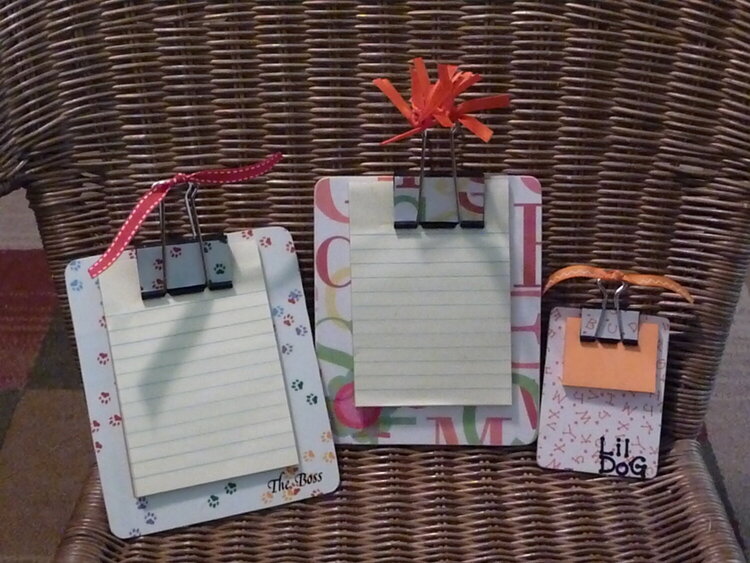 Papered clip boards