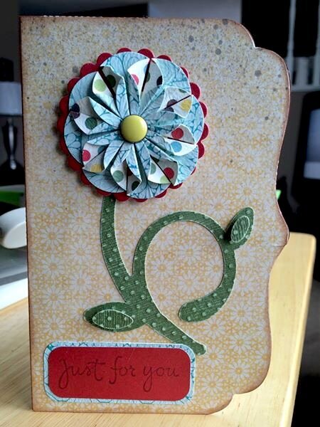 folded flower card