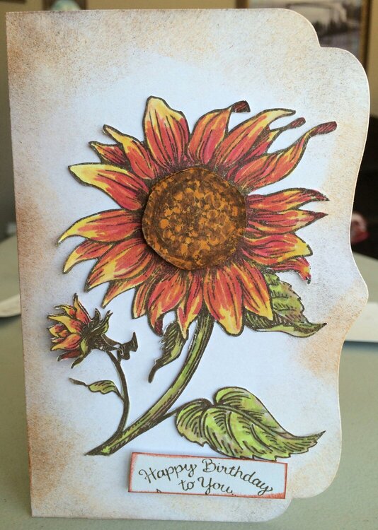 sunflower card