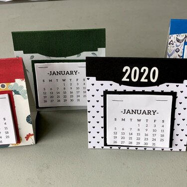 2020 calendar card