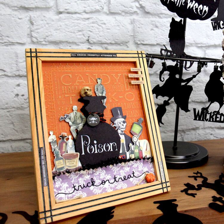 Tim Holtz and Paper Accents Halloween Frame
