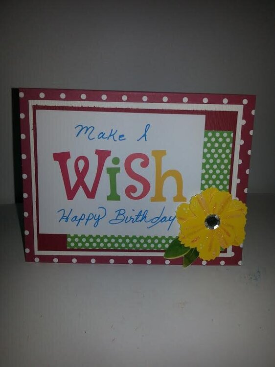 Birthday wish card