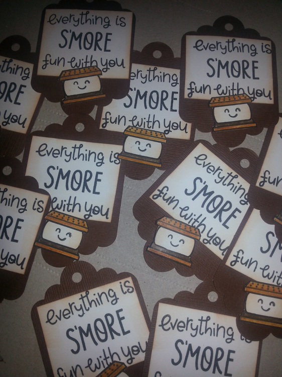 Lawn Fawn Smores tags