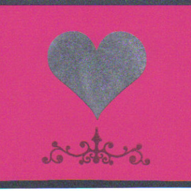 Black &amp; Red Valentine Card