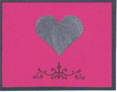 Black &amp; Red Valentine Card