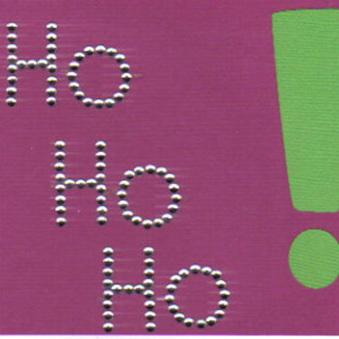 Bling Ho Ho Ho Christmas Card