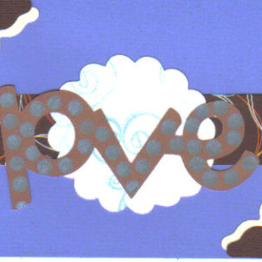 Blue and Brown love Card