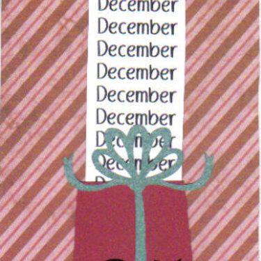 December 25 Christmas Gift Christmas Card