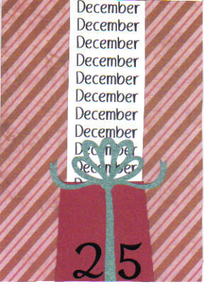 December 25 Christmas Gift Christmas Card