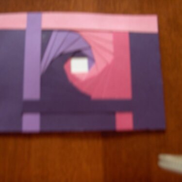 Purple &amp; Pink Iris Layered Card