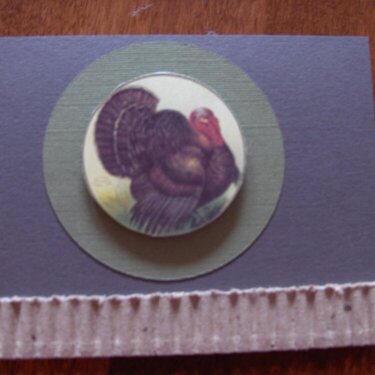 Brown Large Turkey Card