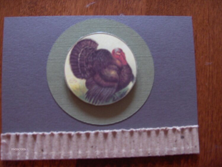 Brown Large Turkey Card