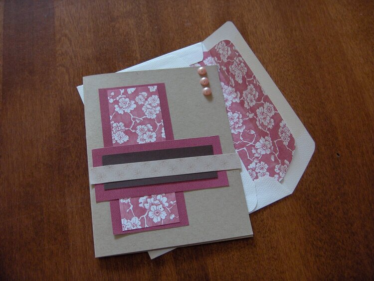 Spring Card &amp; Lined Envelope