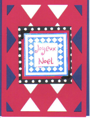 Joyeux Noel Christmas Card