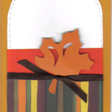 Leaf and Ribbon Card