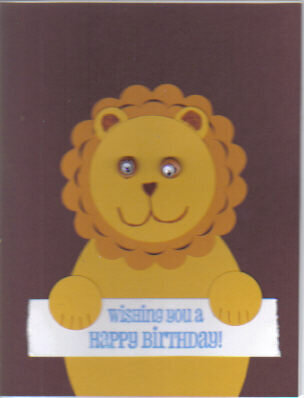 March Lion Birthday Card