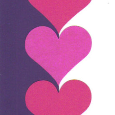 Purple and Ink Valentine Card