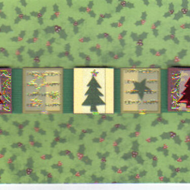 Repurposed Christmas Tree Christmas Card