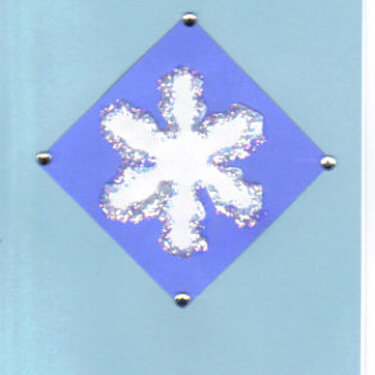 Repurposed Snowflake Christmas Card