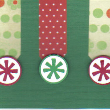 Ribbon and Ornament Christmas Card