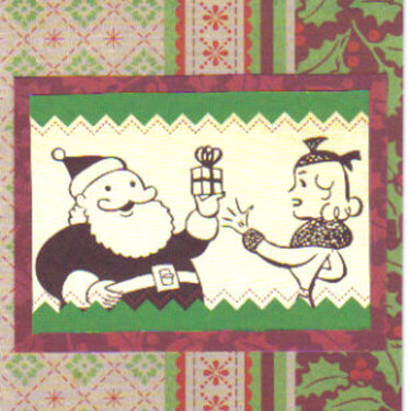 Santa &amp; Lady Christmas Card