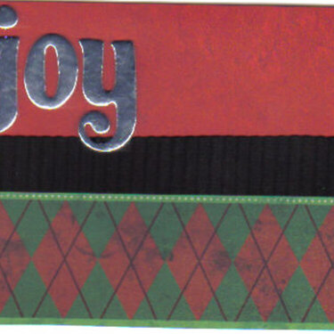 Silver joy Christmas Card